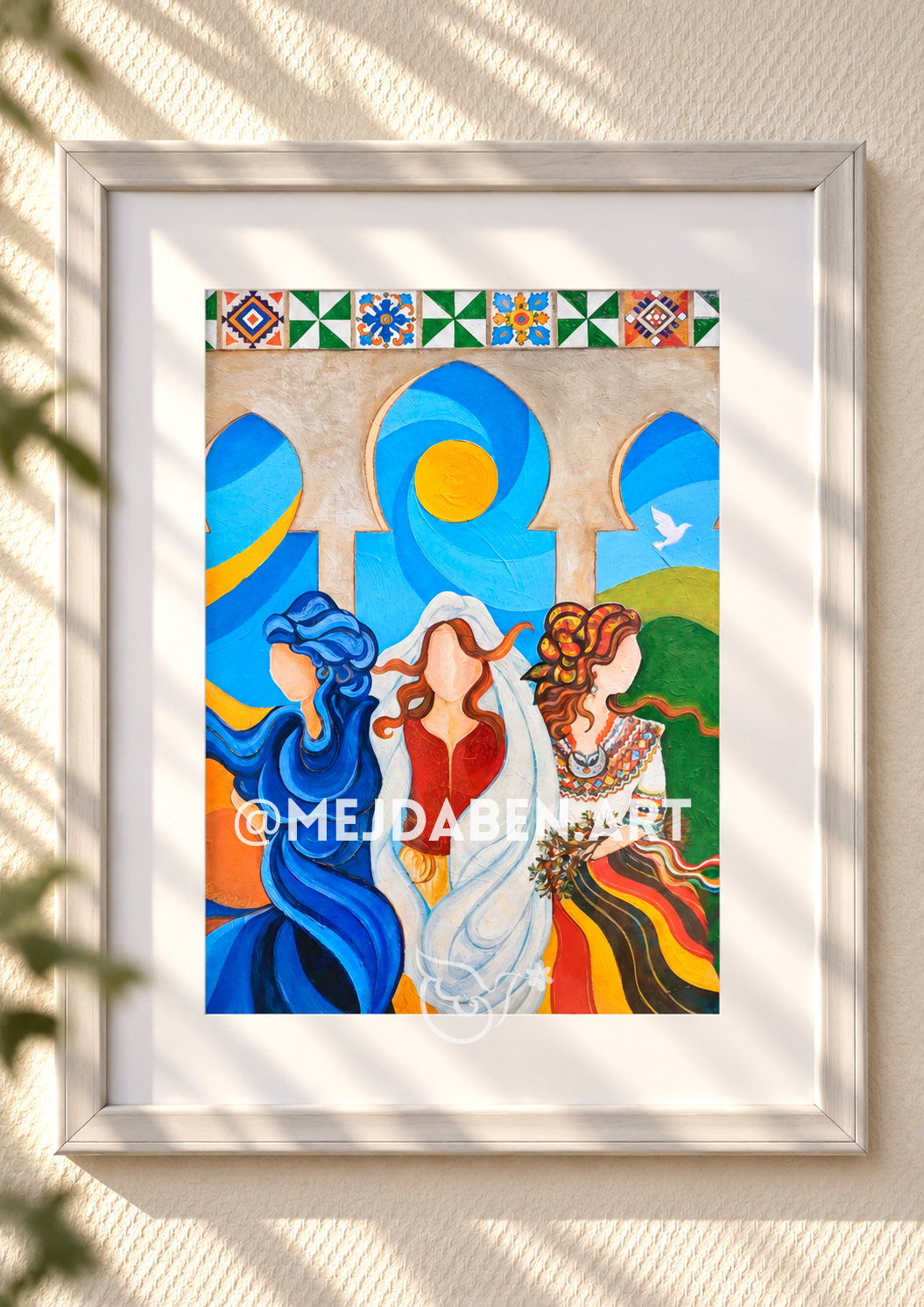 Diversité de l'algérie poster artistique mejdaben